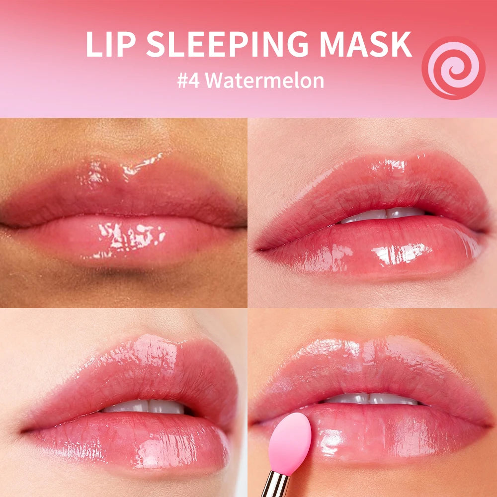 Hydrating Dual-Color Lip Sleeping Mask for Dry Cracked Lips - 5
