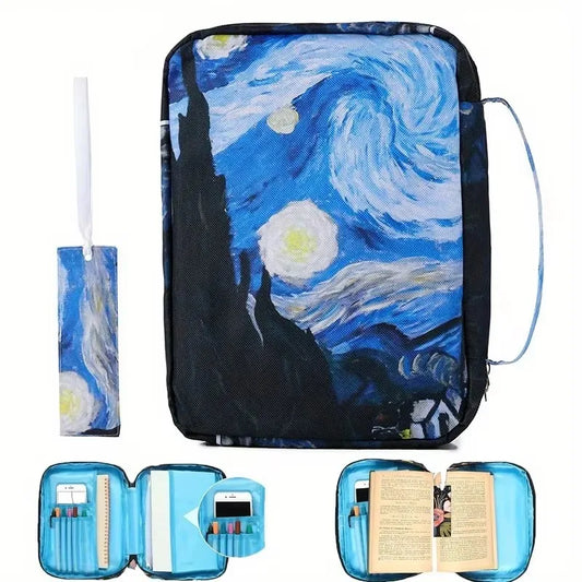 Bible Cover Case with Bookmark Stylish Carrying Bag for Books and Journals