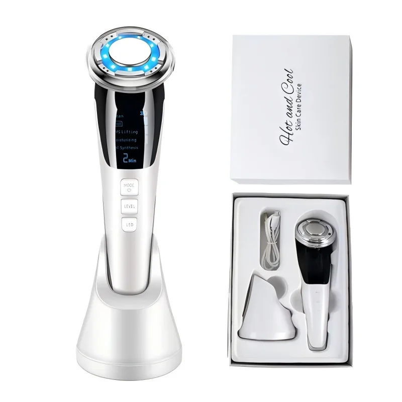 Micro-Current LED Facial Massager for Skin Tightening and Rejuvenation