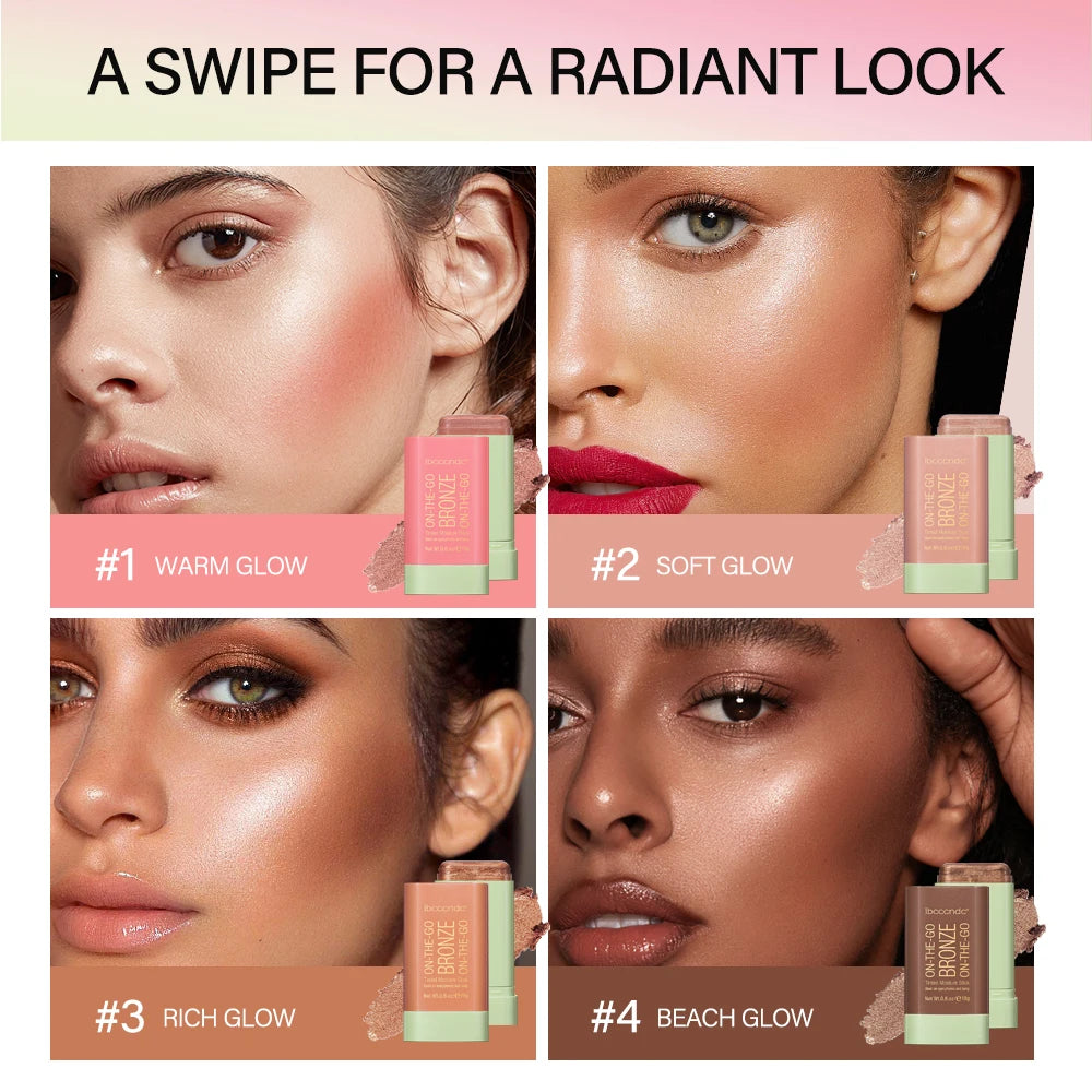 Multi-Purpose Cream Bronzer and Highlighter Stick - 2