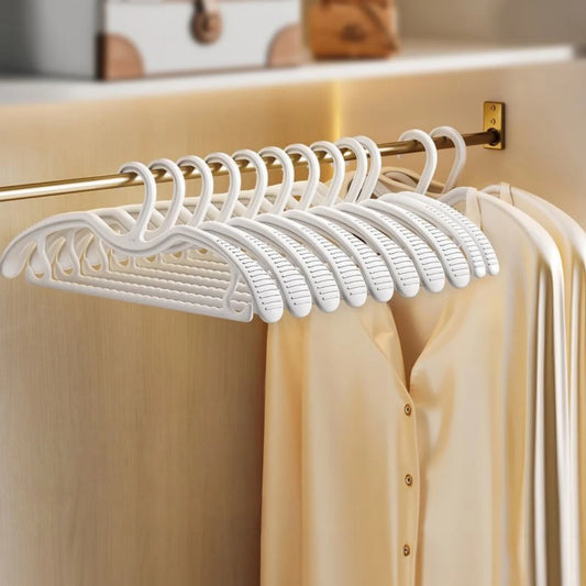 10 Pack Short Neck Clothes Hangers Space Saving Non Slip Coat Racks