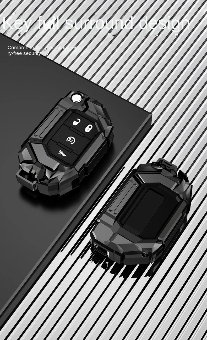 Protective Metal Key Fob Cover for Jeep and Dodge - 6