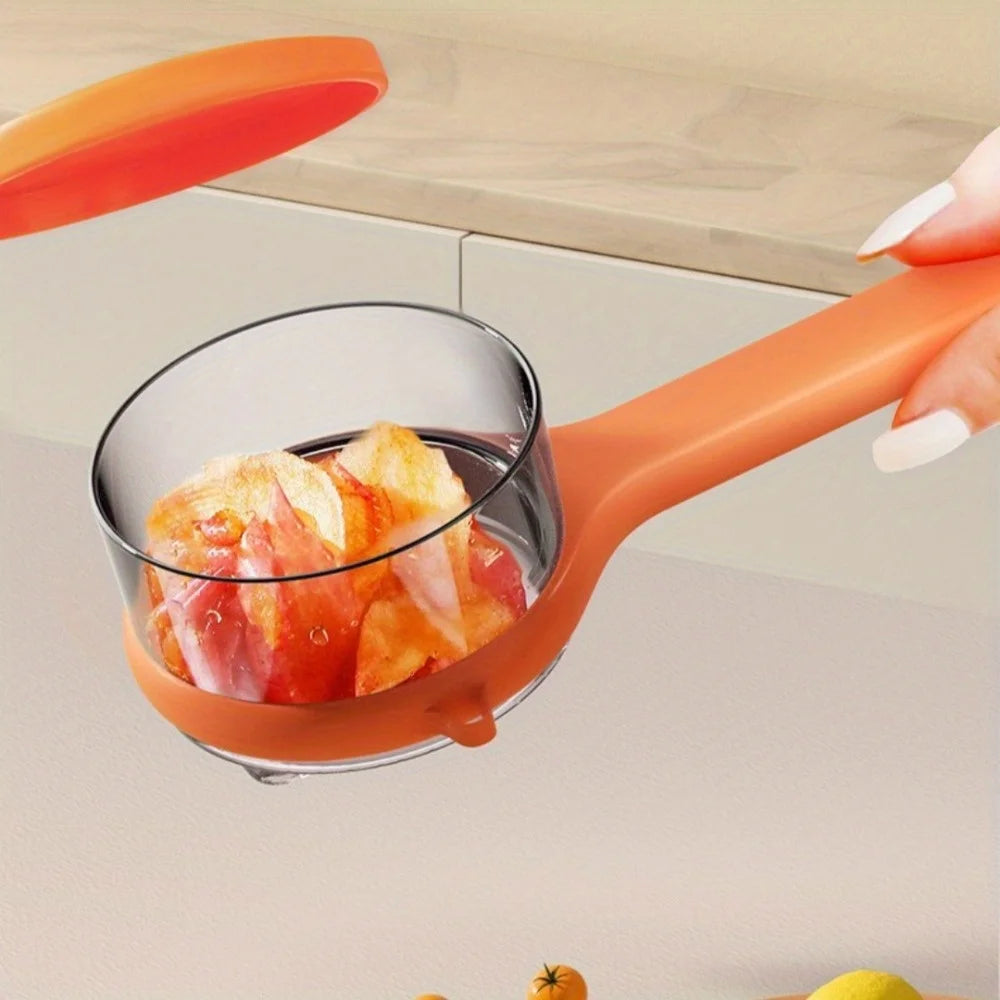 Multi-Function Vegetable Peeler with Integrated Peel Storage - 9