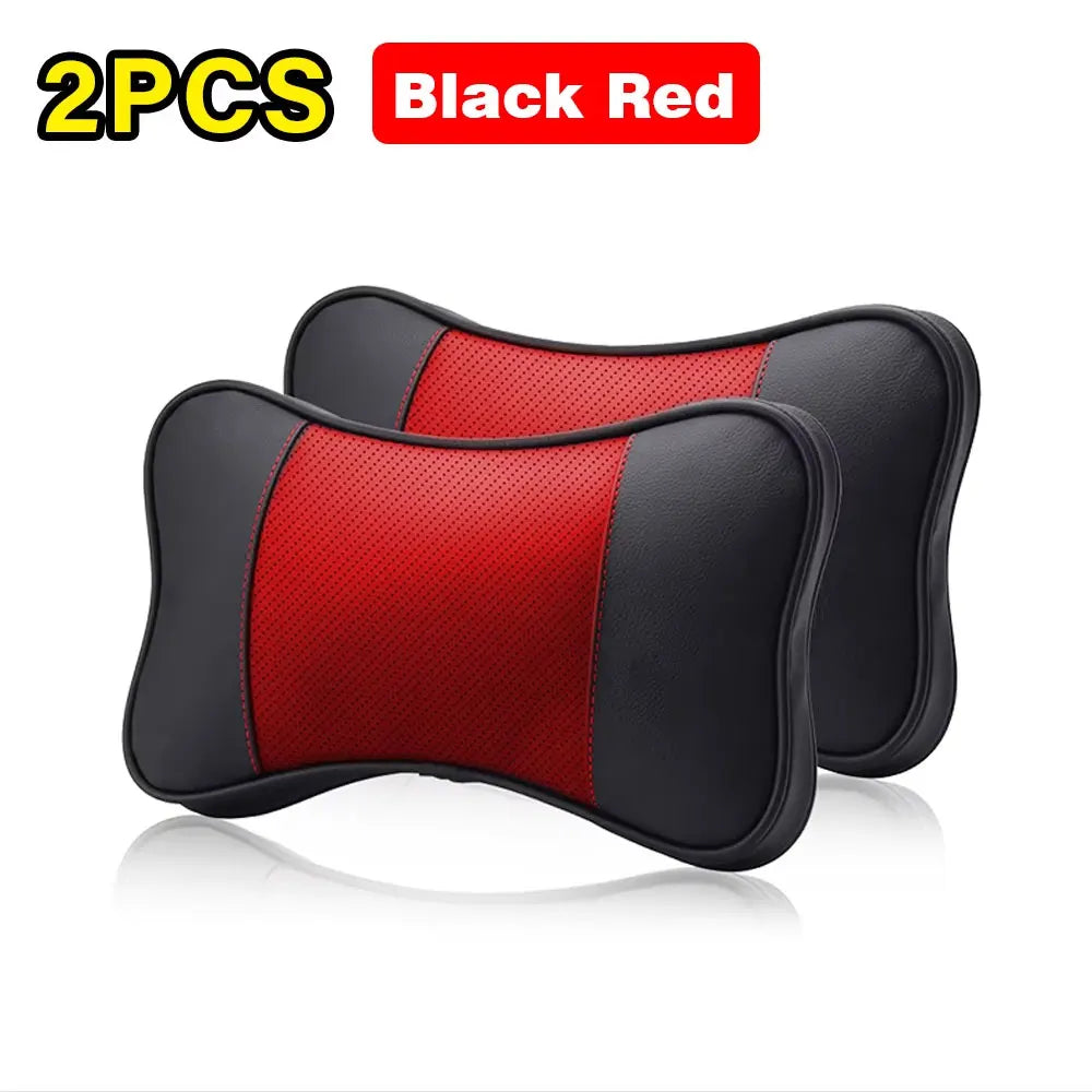 Adjustable Car Headrest Neck Support Pillow Set