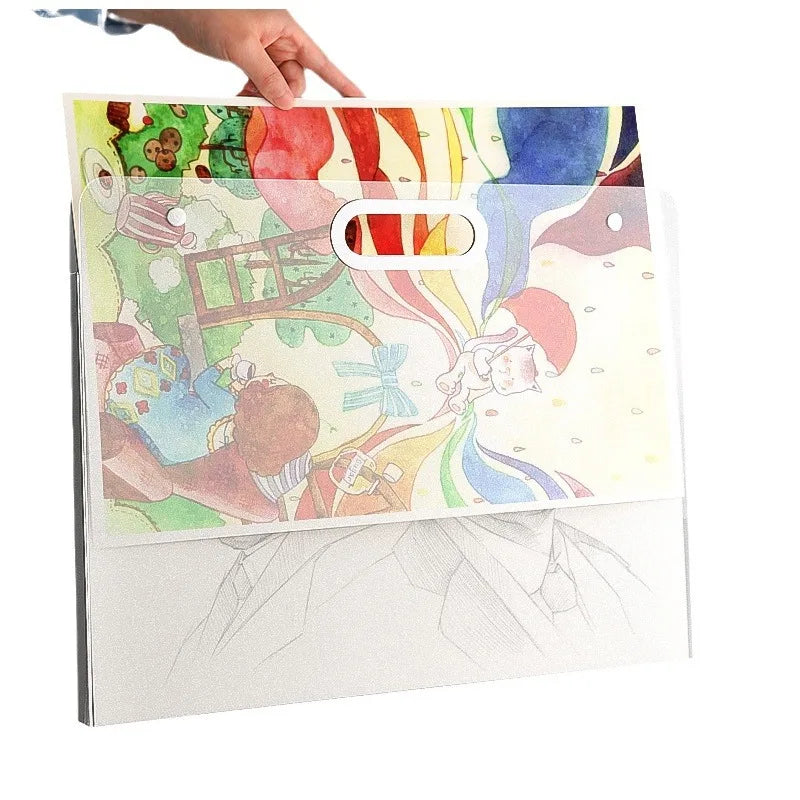 Portable Art Portfolio Storage Folder for Sketches and Artwork