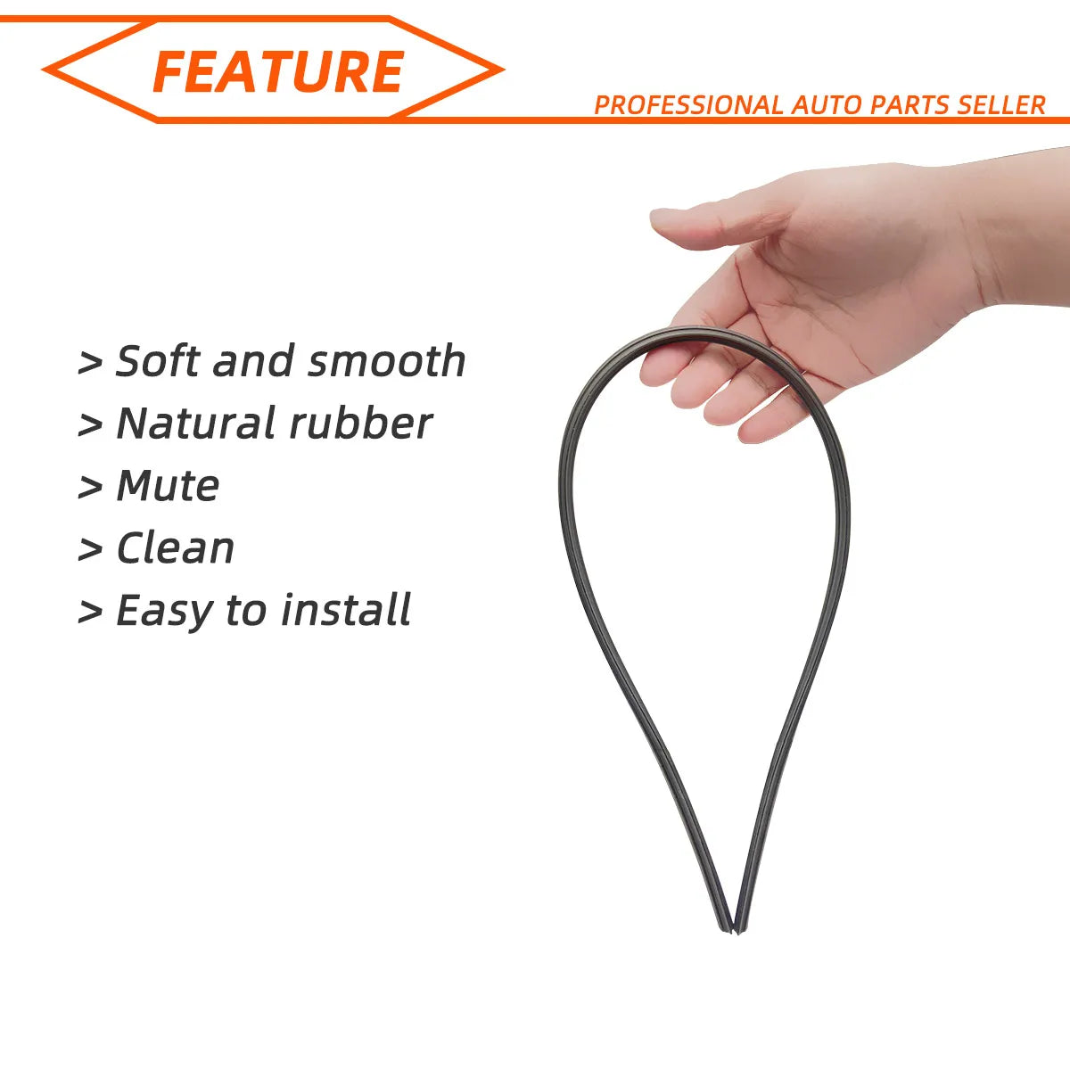 Universal Car Windshield Wiper Blade Rubber Refill Strip