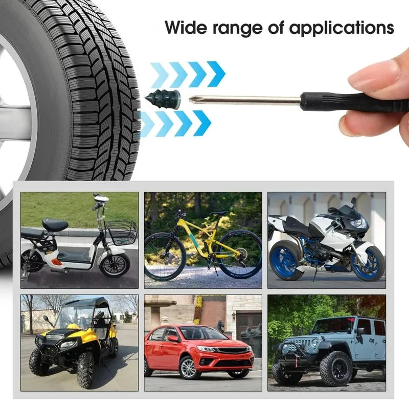 Self-Tapping Tire Puncture Repair Nail Kit - 6