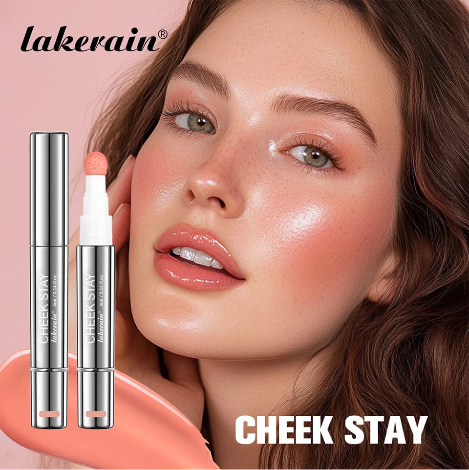 Liquid Blush Stick with Sponge Tip for Natural Cheeks
