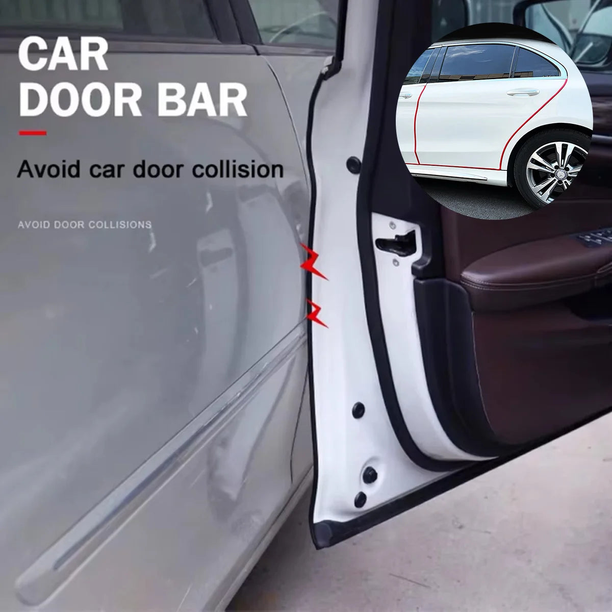 Universal U-Shaped Car Door Edge Anti-Collision Protection Guard - 6