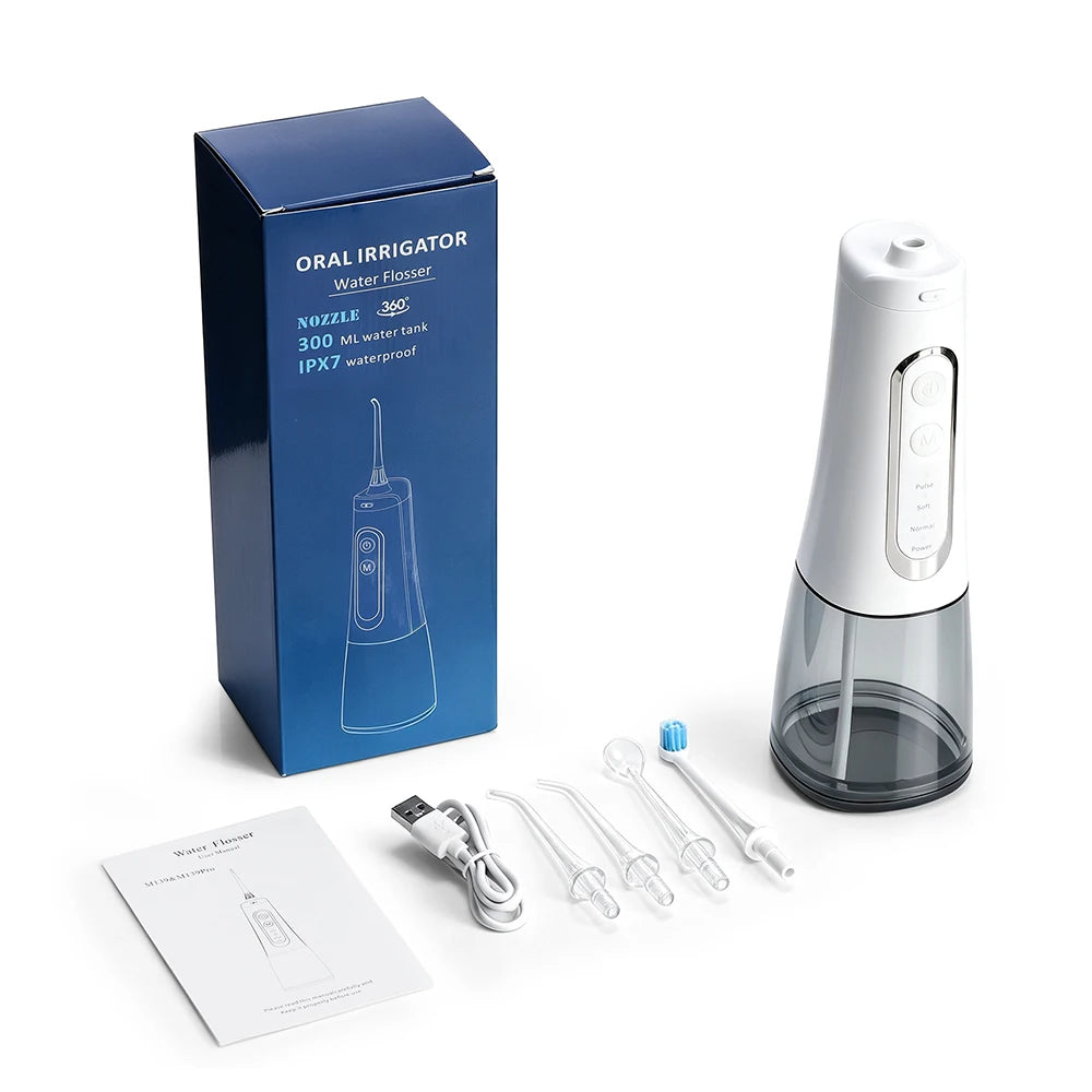 Cordless Water Dental Flosser for Teeth and Braces Cleaning