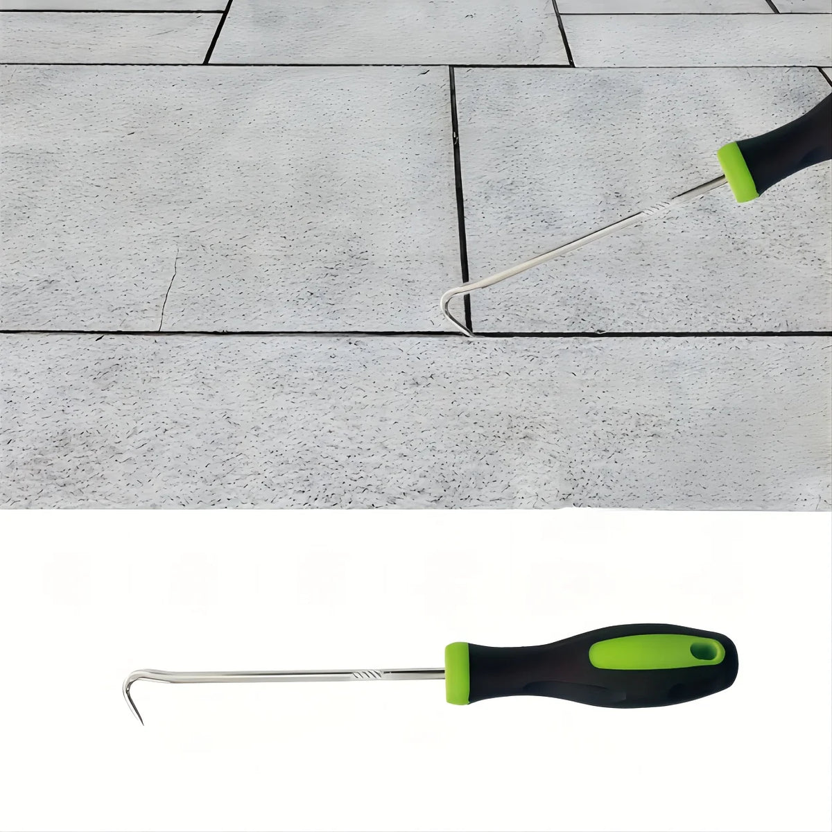 Heavy-Duty Stainless Steel Paving Weed and Moss Remover Hook
