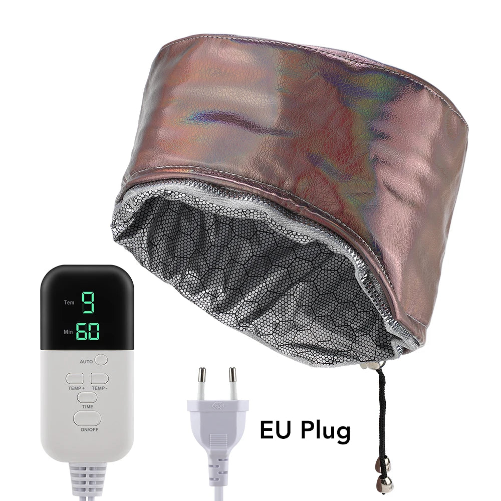 Electric Thermal Hair Steamer Cap for Deep Conditioning - 16