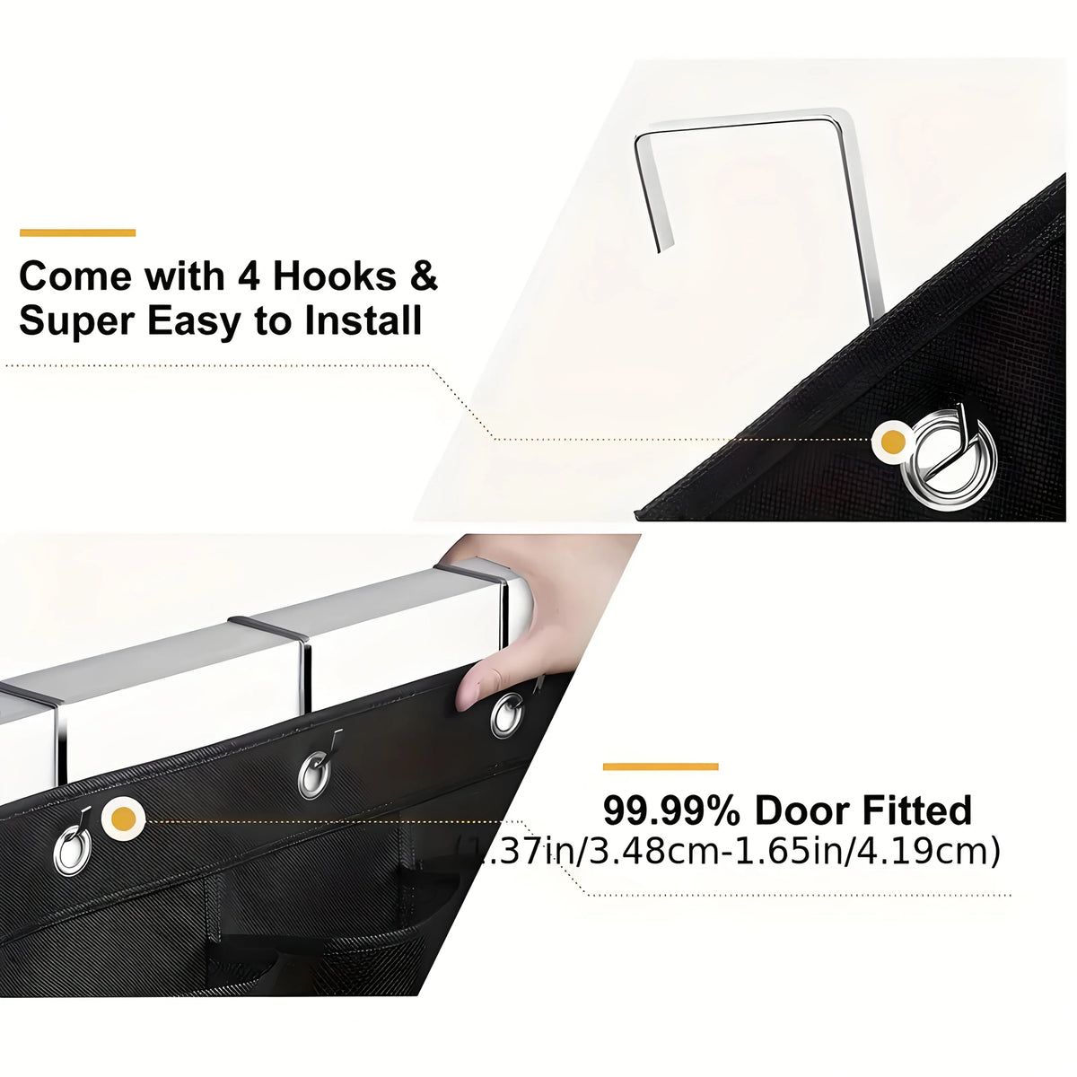 Over-the-Door Hanging Shoe and Accessory Organizer