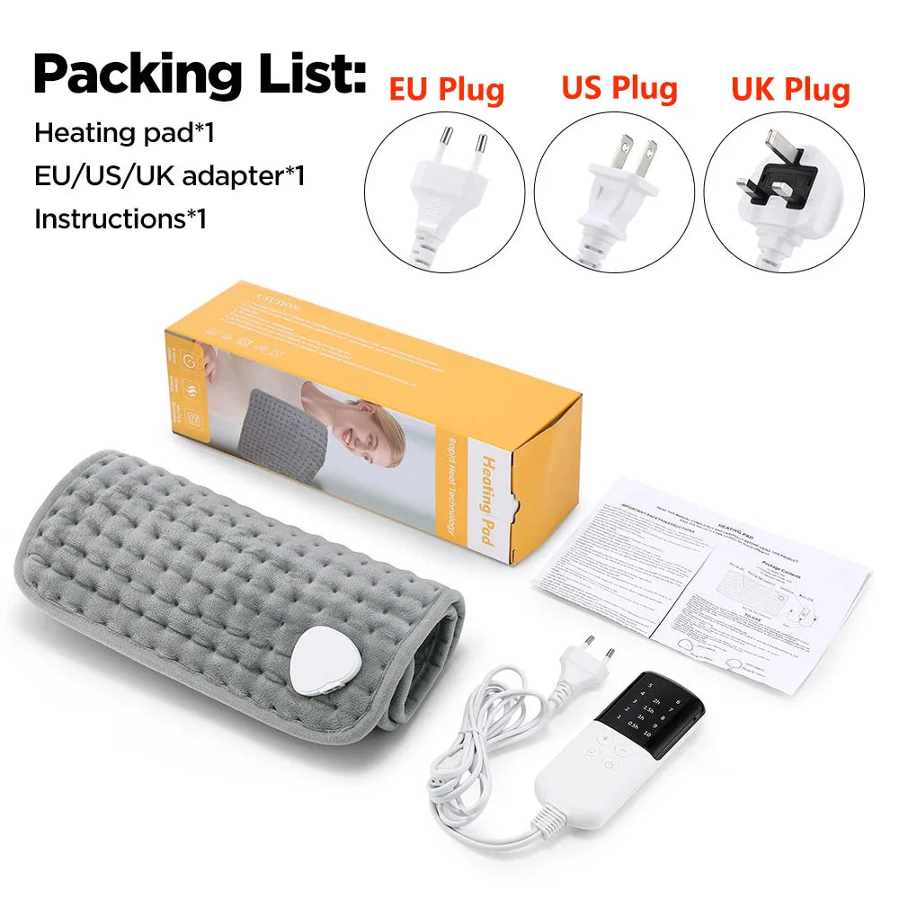 Electric Heating Pad for Pain Relief and Warmth