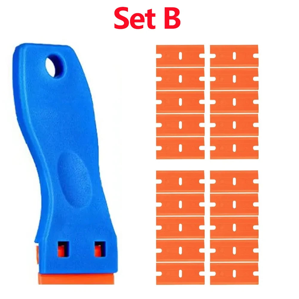 Non-Scratch Plastic Razor Blade Scraper for Stickers and Decals - 15