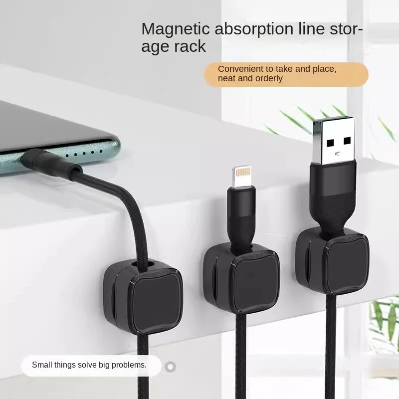 Adjustable Adhesive Cable Organizer Clips for Desk and Home