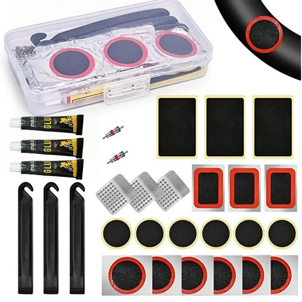 Emergency Bike Tire Repair Kit for Road and Mountain Bikes - 9