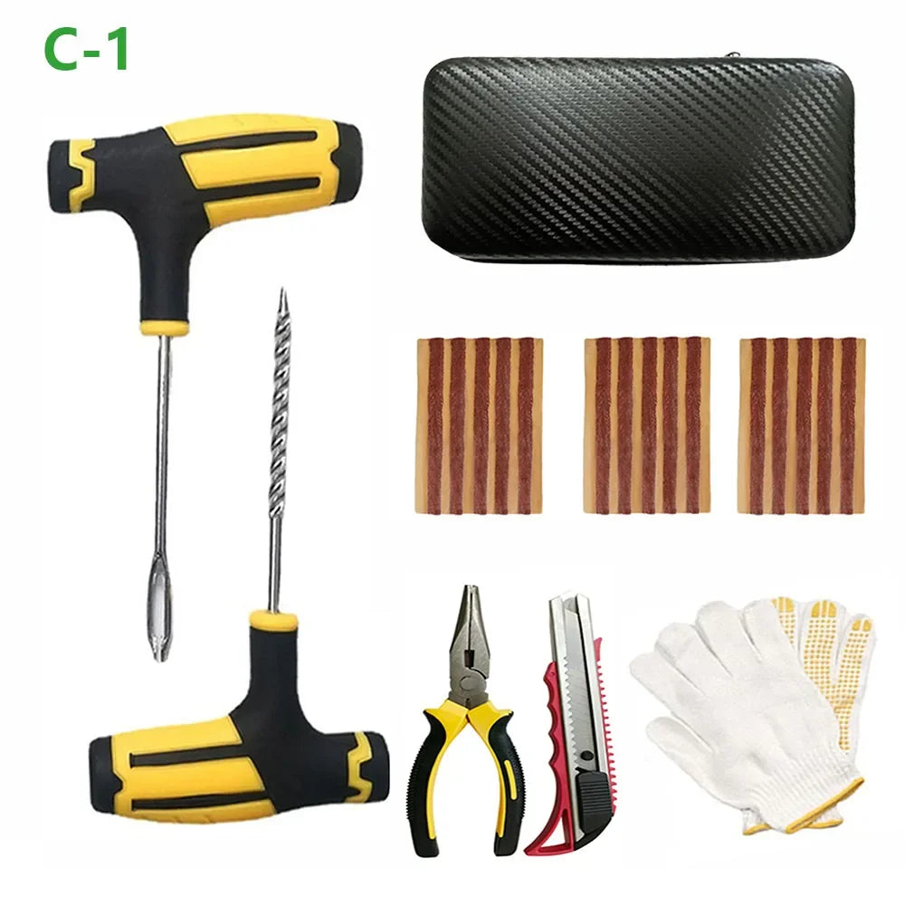 Emergency Car and Motorcycle Tubeless Tire Repair Kit - 20