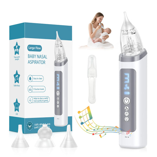 Electric Baby Nasal Aspirator with Music and 3 Suction Levels