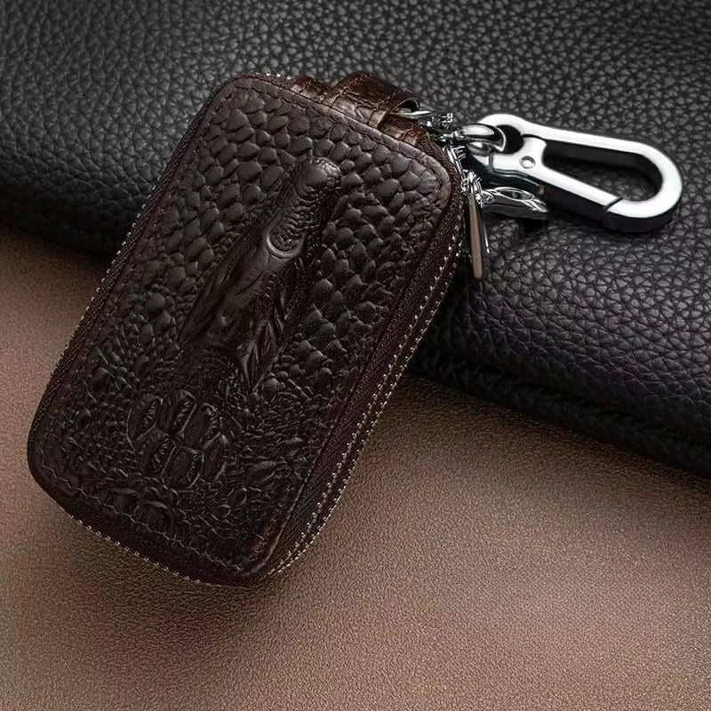 Leather Car Key Case with Waist Clip - 23