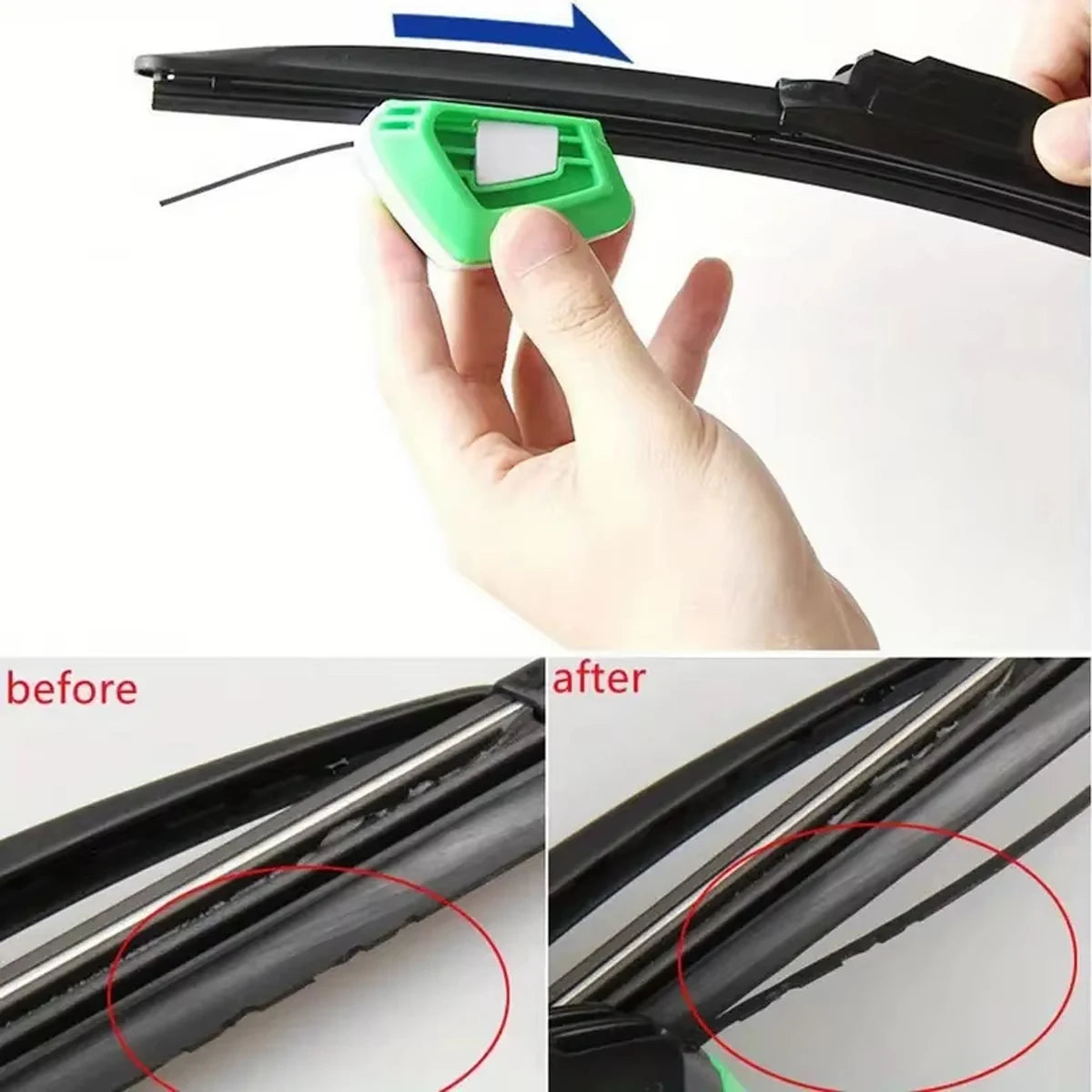 Windshield Wiper Repair Tool Wiper Blade Restorer and Cutting Kit