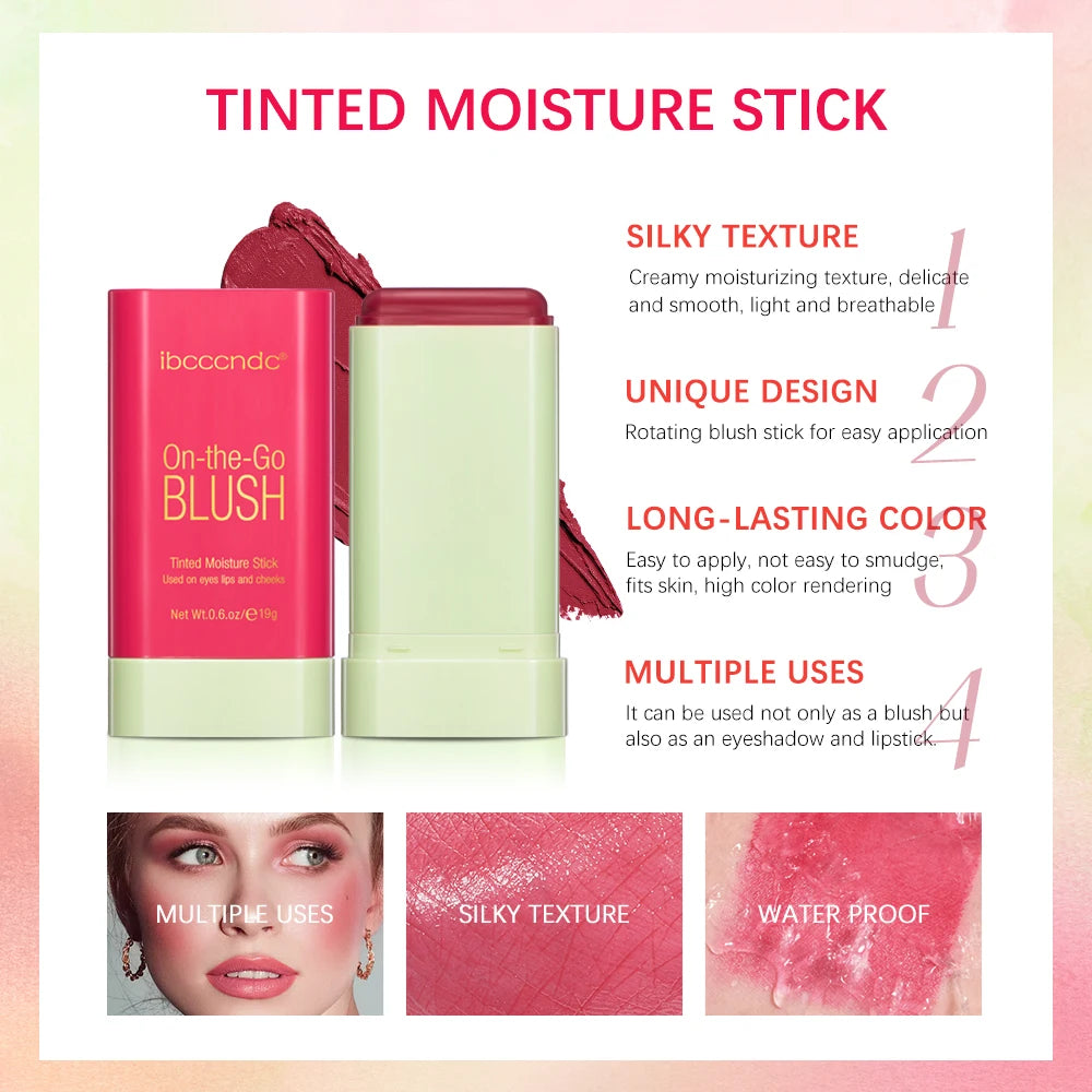 Cream Blush Stick for Lips and Cheeks
