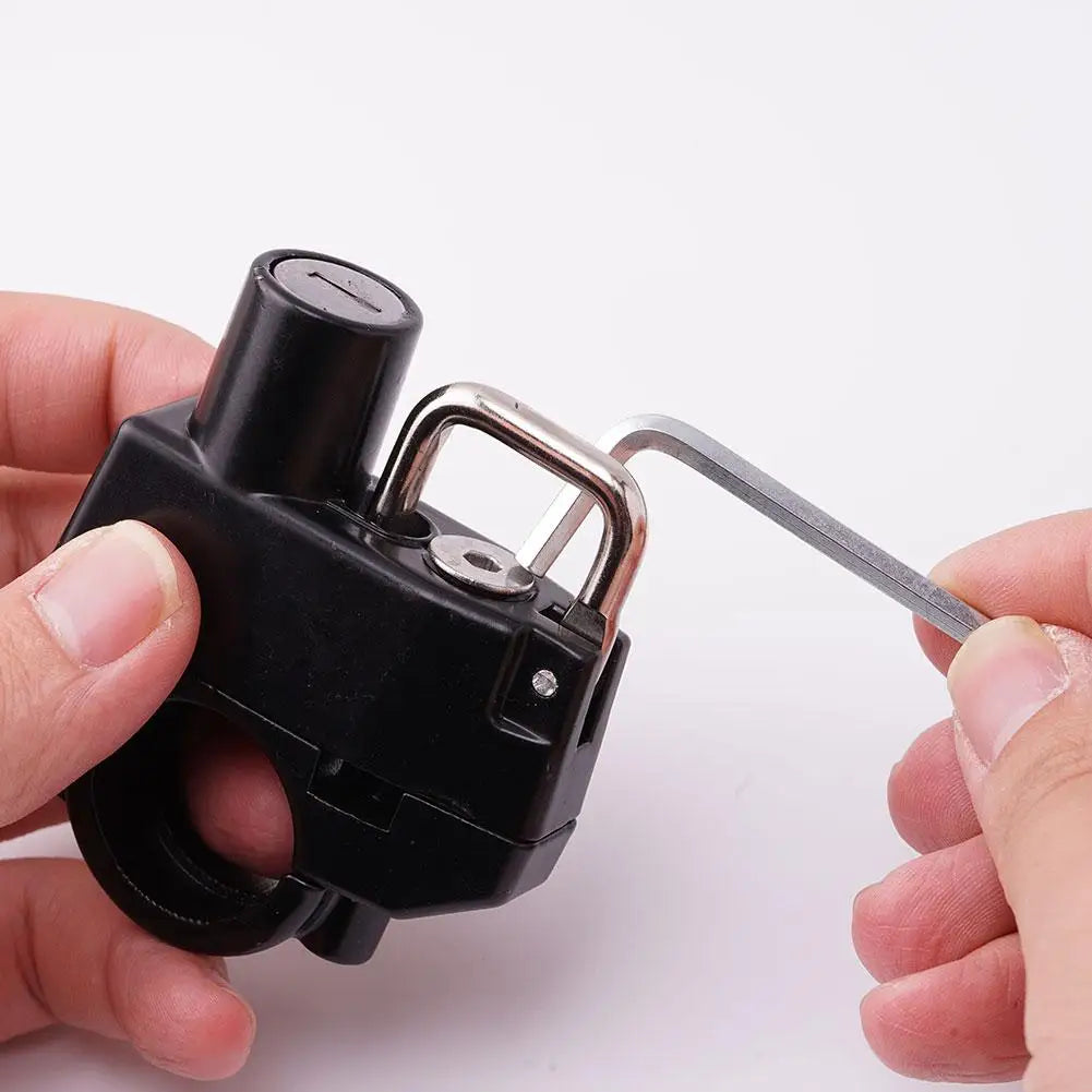 Universal Anti-Theft Motorcycle Helmet Lock for Handlebars - 10