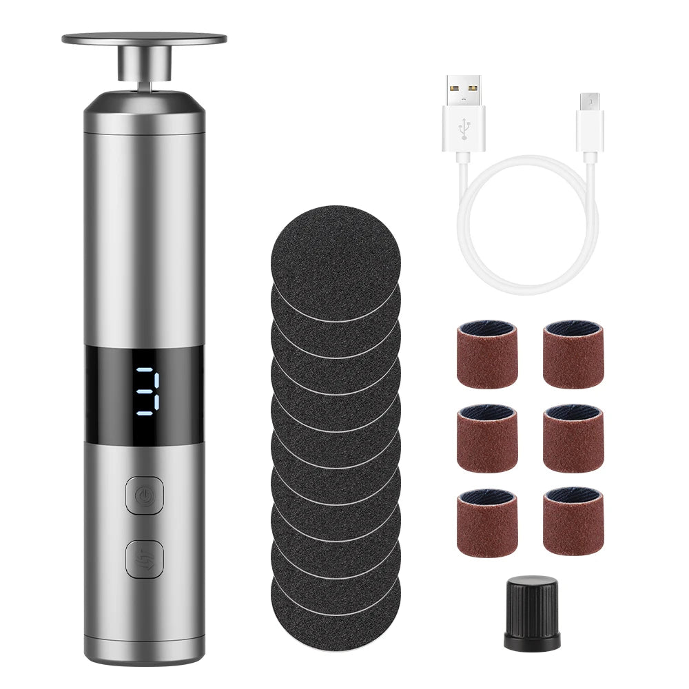 Electric Rechargeable Foot Callus Remover and Nail Care Tool