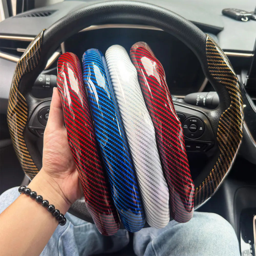 Anti-Slip Car Steering Wheel Cover for 38cm Wheels