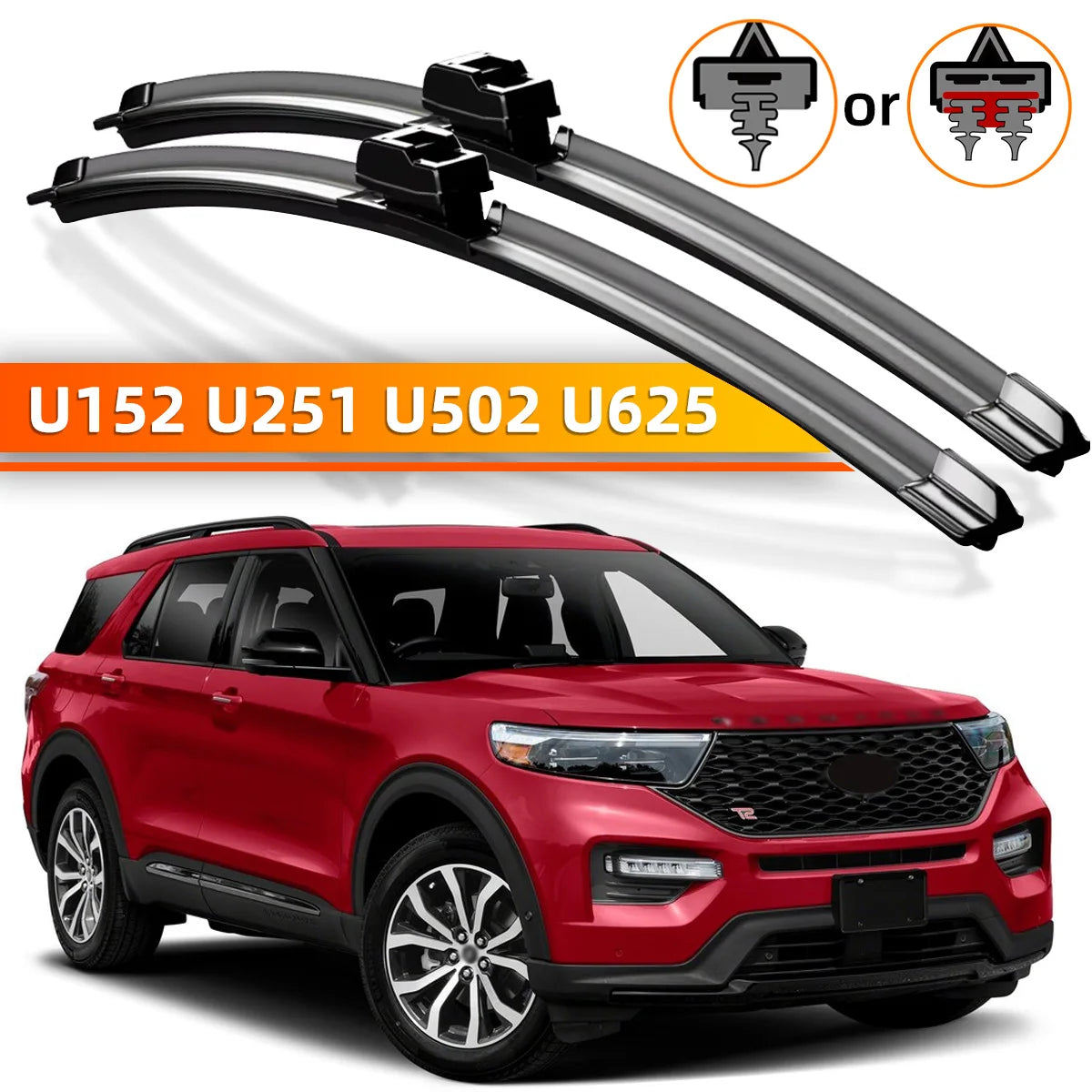Front Windshield Wiper Blades for Ford Explorer