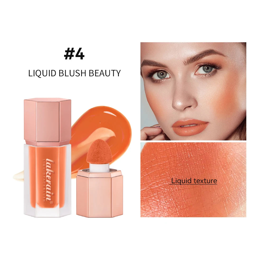 Waterproof Matte Liquid Blush with Mushroom Brush - 19