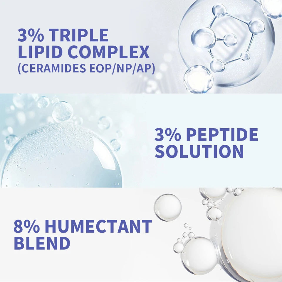 Triple Lipid Peptide Moisturizing Face Cream for Dry Sensitive Skin