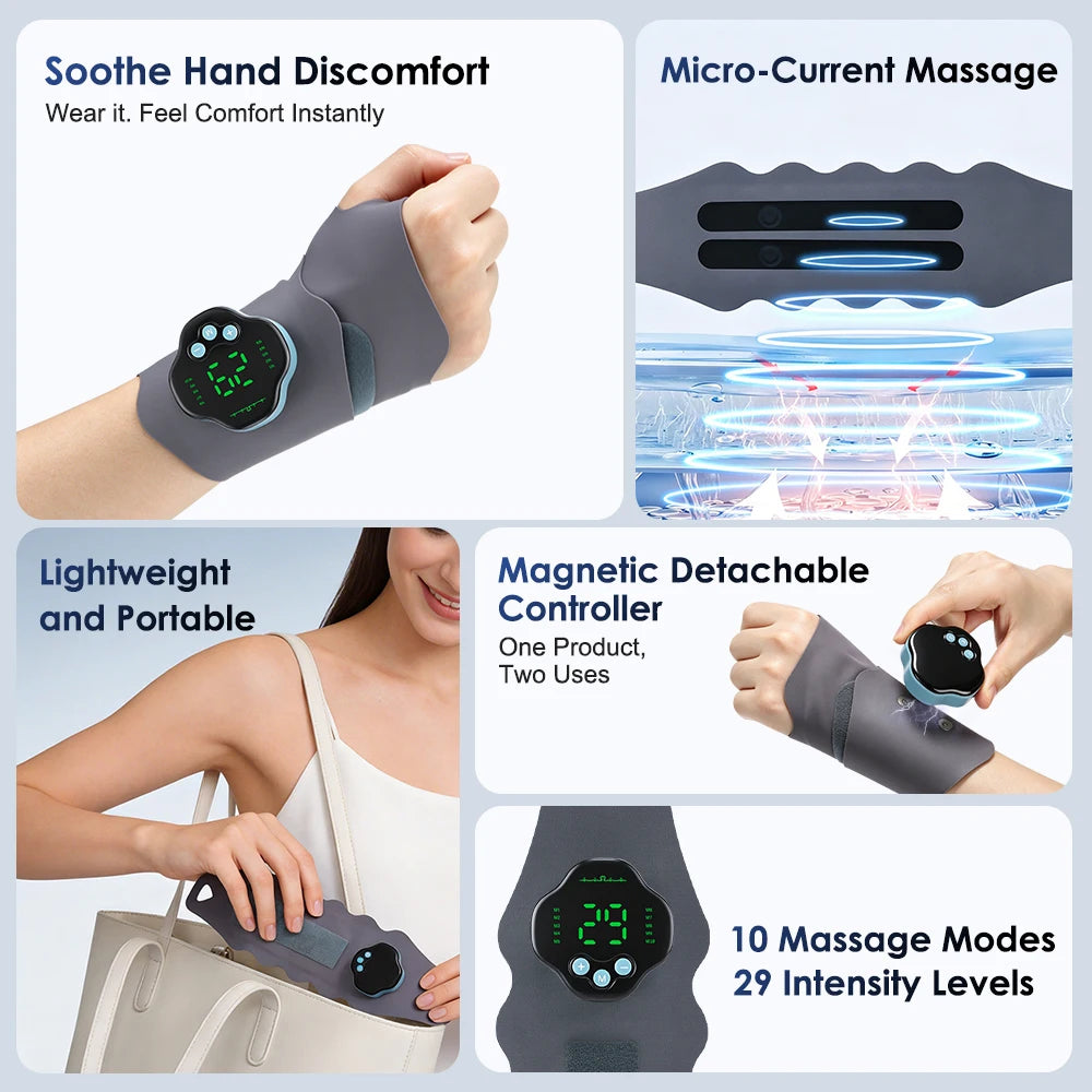 Electric Cordless Wrist Massager for Fatigue Relief - 12