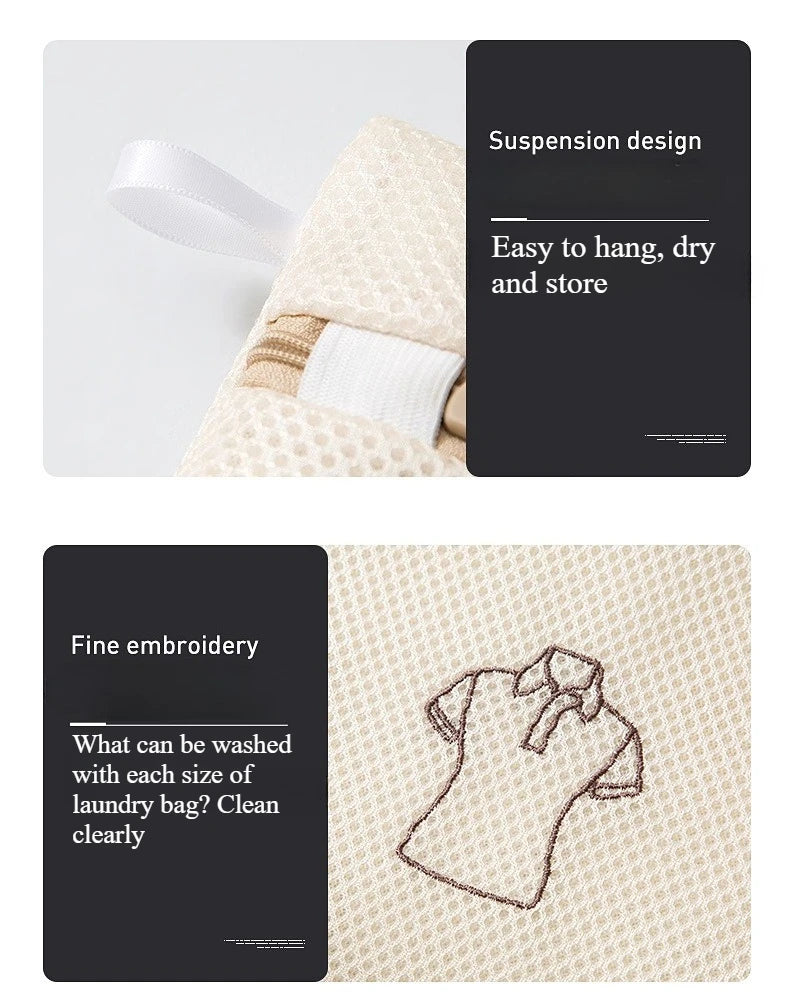 Protective Mesh Laundry Bags for Delicates and Lingerie