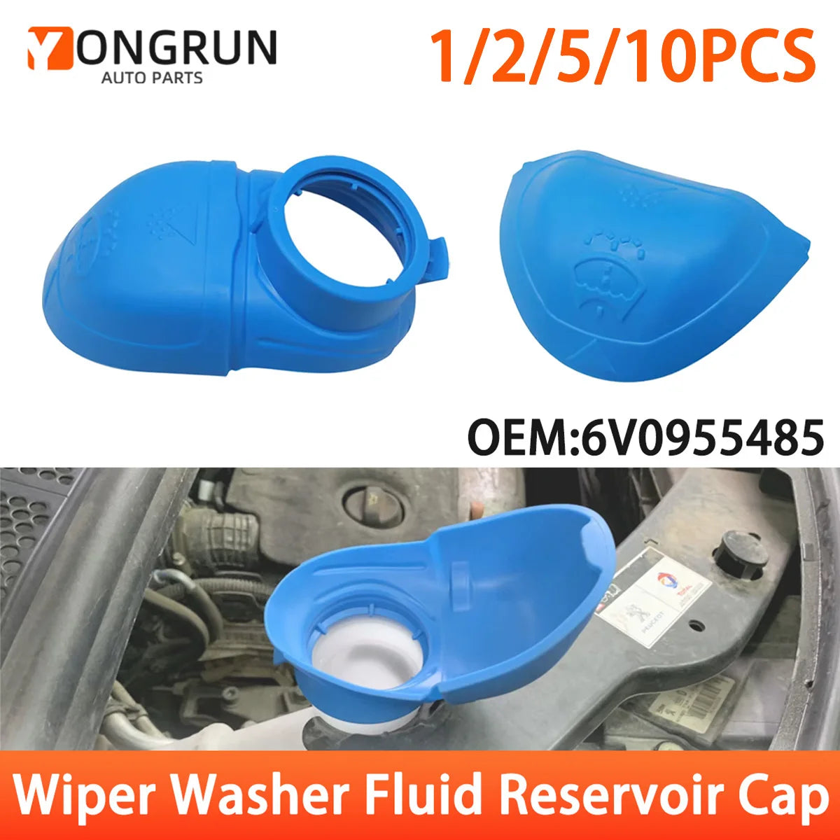 Windshield Washer Fluid Reservoir Funnel Cap - 1
