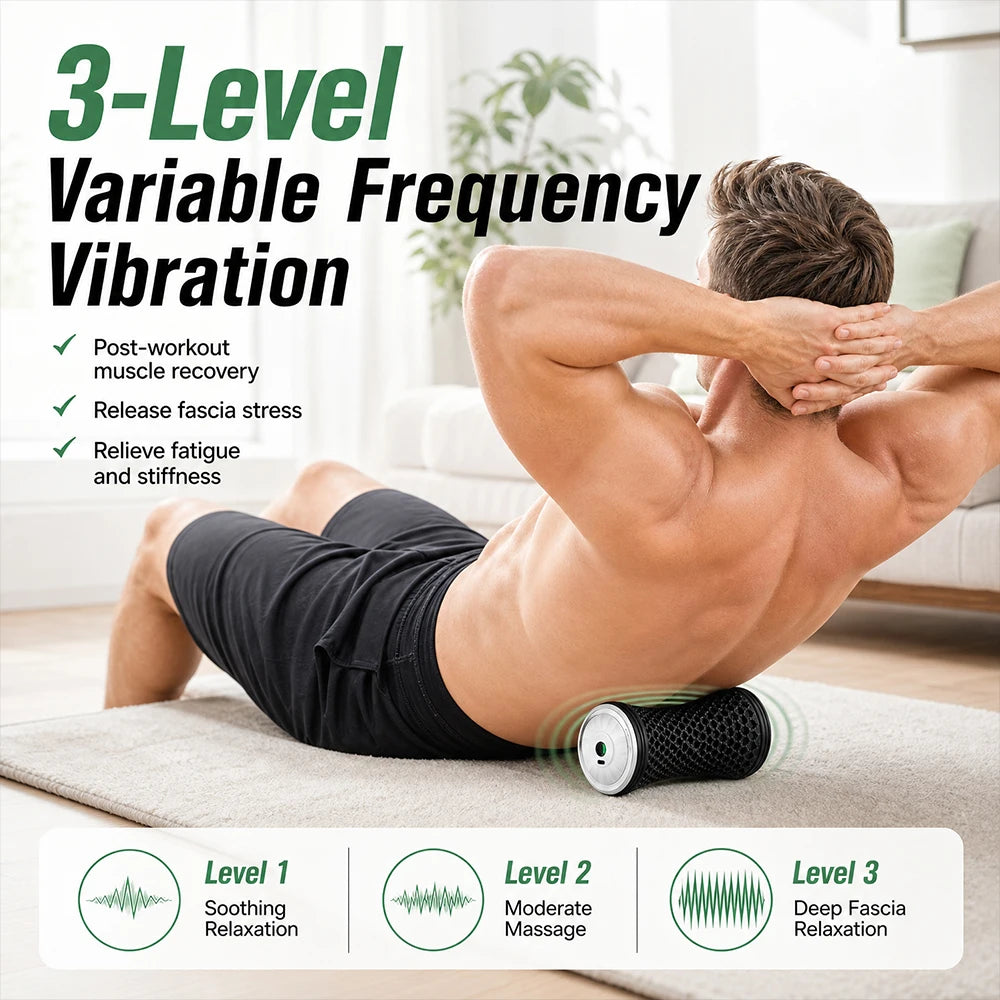 Electric Vibrating Massage Roller for Muscle Recovery