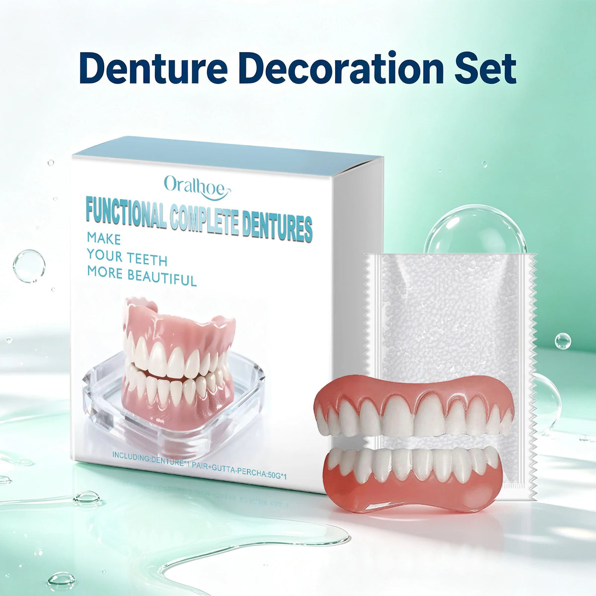 Cosmetic Denture Set for Instant Smile Enhancement
