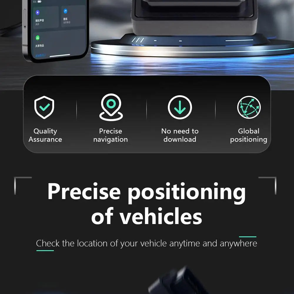 Plug-in Real-Time OBD Car GPS Tracker for Apple Find My