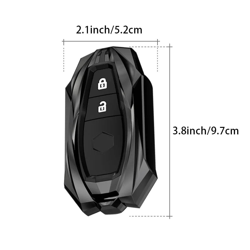 Protective Galvanized Alloy Key Fob Cover for Suzuki