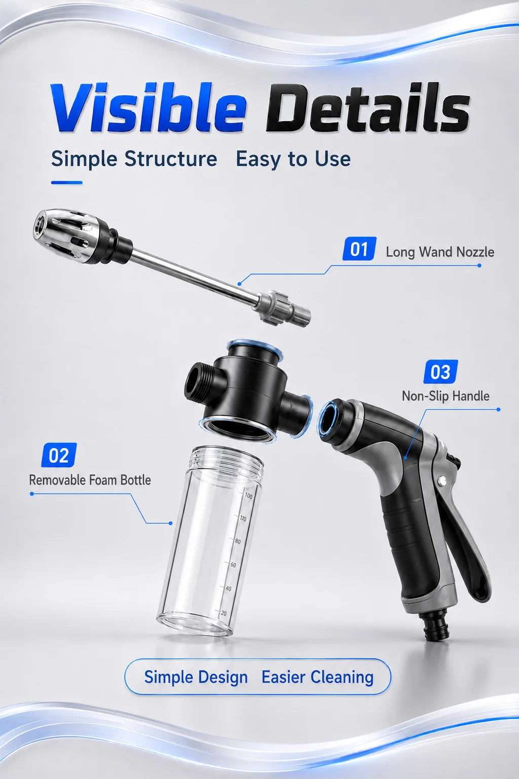 High-Pressure Foam Car Wash Sprayer Nozzle