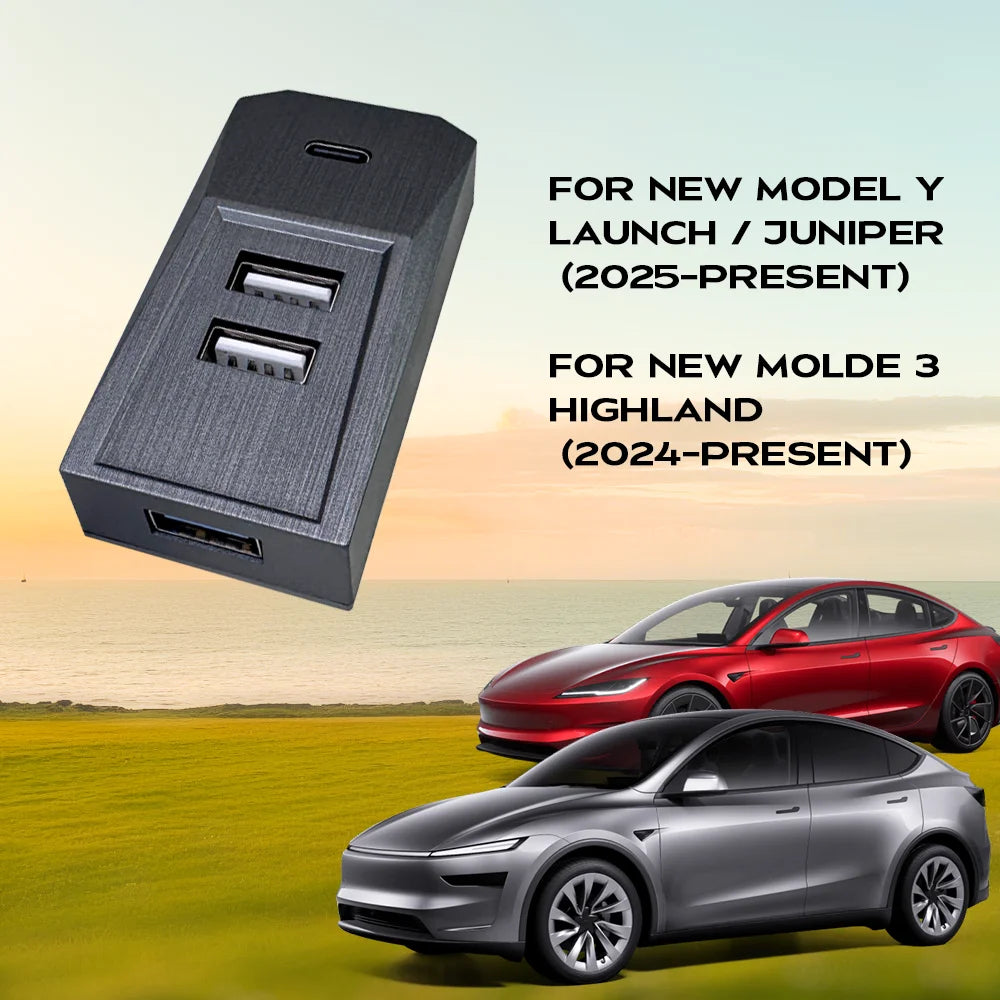 Glovebox USB Hub for Tesla Model 3 Highland and Model Y - 20
