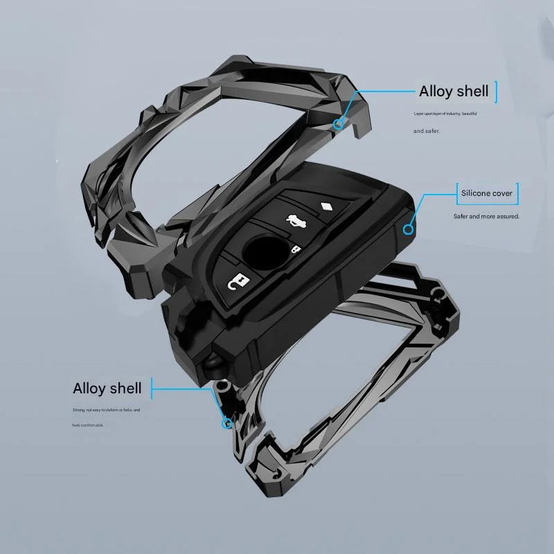 Protective Zinc Alloy Car Key Case Cover for Ford - 5