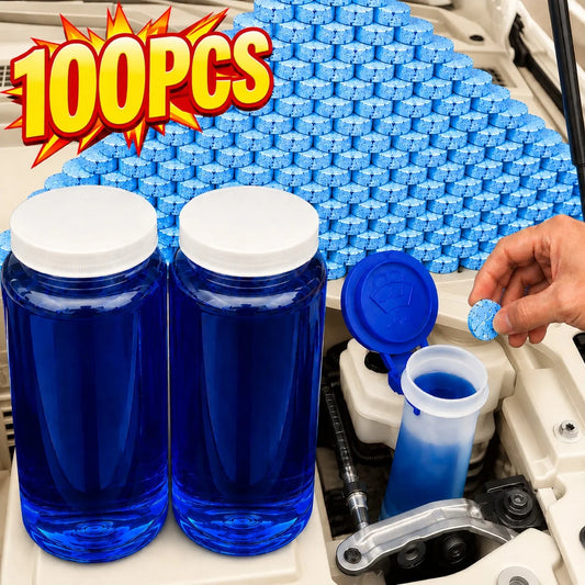 Effervescent Car Windshield Wiper Cleaning Tablets