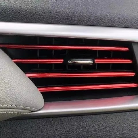 10PCS Car Air Vent Trim Strips Interior Decoration Outlet Moulding - 16