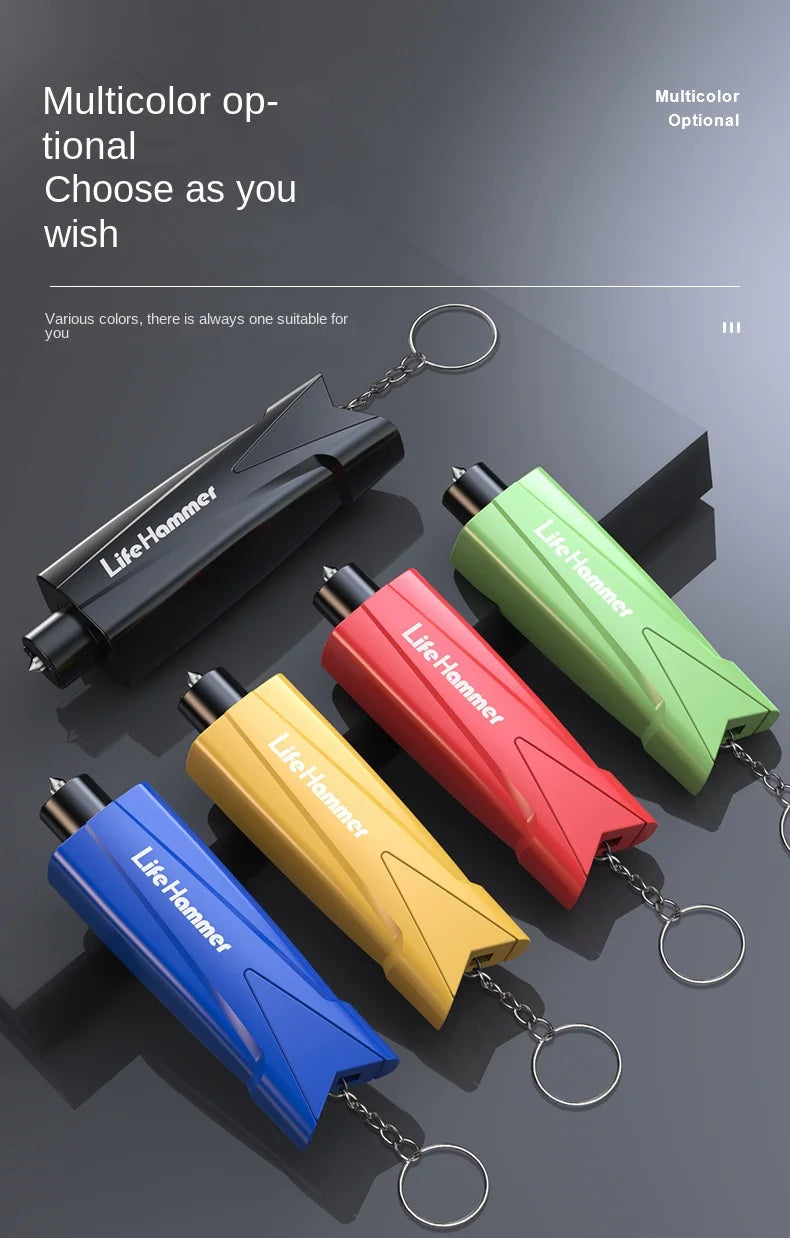 Emergency Car Window Breaker and Seat Belt Cutter Tool - 12