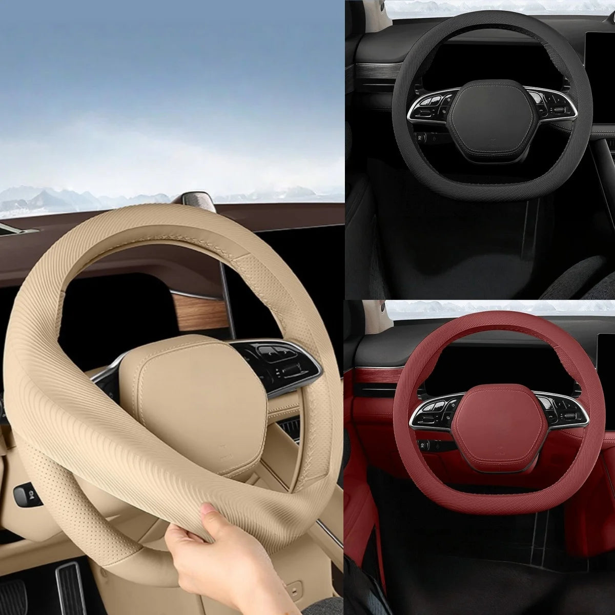 Non-Slip Breathable Silicone Car Steering Wheel Cover