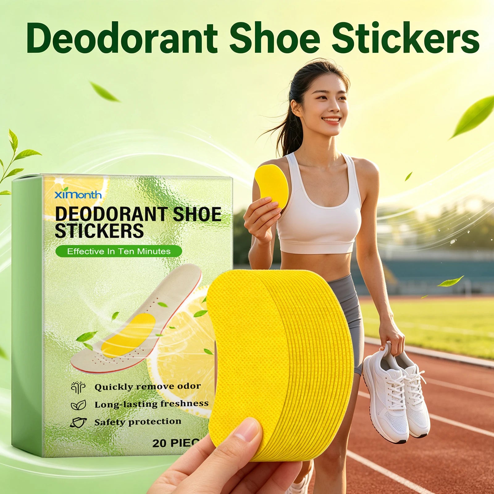 Refreshing Shoe Deodorizer Patches for Odor and Moisture Control - 5