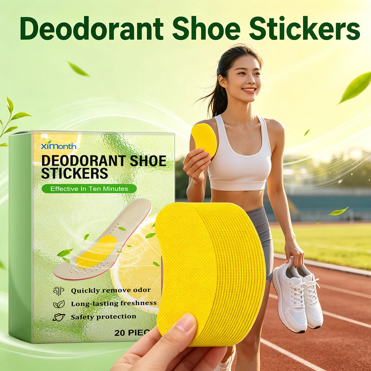 Refreshing Shoe Deodorizer Patches for Odor and Moisture Control