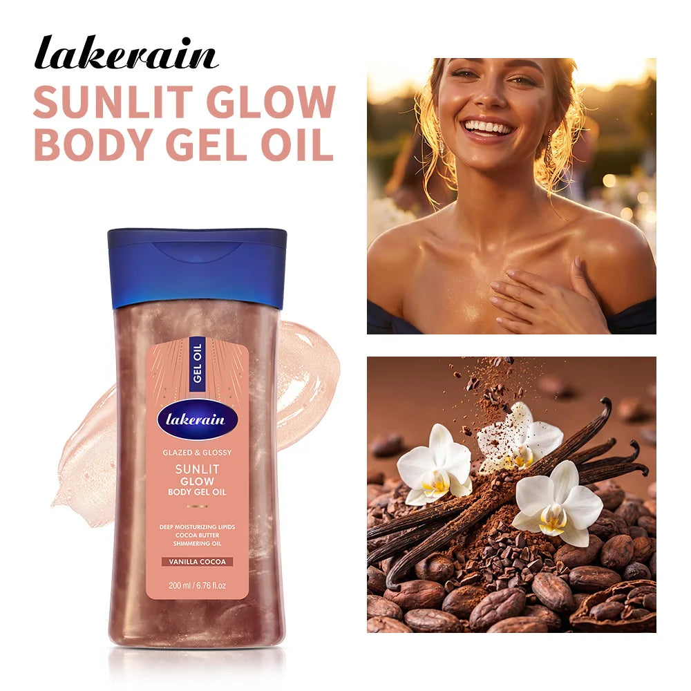 Cocoa Butter Body Gel Oil for Radiant Glowing Skin - 25