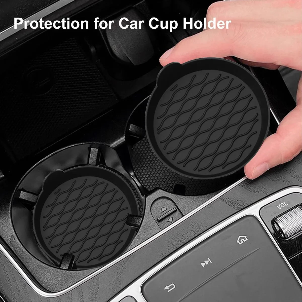 Universal Non-Slip Silicone Car Cup Holder Insert Mat
